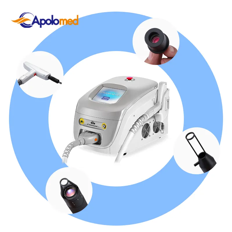 Apolomed Hot Selling 1064 532nm Nd Yag Laser Q Switched Nd Yag Laser Machine Prijzen Pigmentverwijdering Huidverjonging Machine