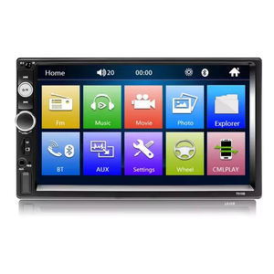 CarPlay Multimédia Central Android Auto 1 Din 2 Din 7 Polegadas MP5 Bluetooth USB/AUX/TF Mirrorlink <span class=keywords><strong>Com</strong></span> Tela Sensivel Ao Toque - Product Image 1