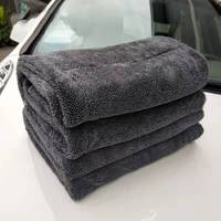 Microfibre sans bord 600 1200gsm lavage de voiture microfibre détaillant auto microfibre chiffons nettoyage boucle torsadée séchage serviettes