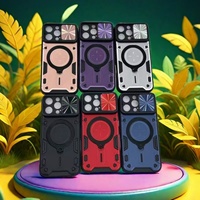 Funda para Tecno Camon 30S Pro 4G y para Infinix Zero 40 4G con Cubierta Trasera Deslizante para la Lente de la Cámara, Anillo Magnético y Soporte