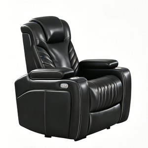 Sofá Reclinable Eléctrico de Cuero Moderno y Convertible con Reposacabezas, Precio de Fábrica, para Muebles del Hogar - Product Image 2