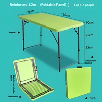 Table pliante rectangulaire en plastique robuste, multi-positions, pour extérieur, traiteur et réceptions