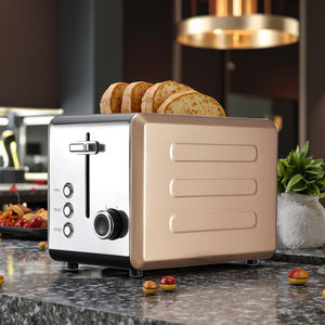 Ousheng, 2 rebanadas, cubierta de plástico para el hogar, <span class=keywords><strong>tostadora</strong></span> eléctrica con ranuras extra anchas y control electrónico variable de dorado - Product Image 6