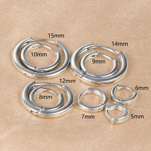 Nouveau Simple Petit Anneau D'oreille Mode Piercing <span class=keywords><strong>Cartilage</strong></span> Boucles D'oreilles Goujons <span class=keywords><strong>Boucle</strong></span> pour les Femmes - Product Image 3