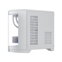 KNIPOWER Custom White ATX MATX Computer Case Towers RGB Gamer PC Cabinet Chassis Desktop Casings Gaming PC Case With Fan