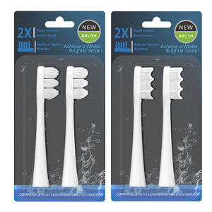 Têtes de brosse à dents électriques compatibles Usmile, paquet de 2, poils souples en nylon, remplacement pour adultes - Product Image 5