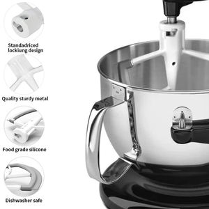 Batteur à revêtement plat avec grattoir en silicone, ustensile de cuisine, mélangeur de support, de bol s'adapte au modèle professionnel 600 KF26M1X KD2661X - Product Image 5