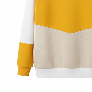 Sudadera con Capucha para Hombre, Diseño Color Block, Estilo Casual Holgado para Otoño, con Bolsillo, Material de Algodón Tejido - Product Image 4