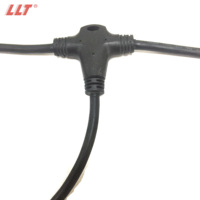 Conector de Cable LED Circular de 2, 3 y 4 Pines, Tipo T, Divisor, para Exteriores, Resistente al Agua, Marca LLT