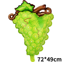 Cartoon zomergroenten fruit watermeloen ananas kers alien vorm milieuvriendelijke aluminiumfolie ballonnen voor feestjes