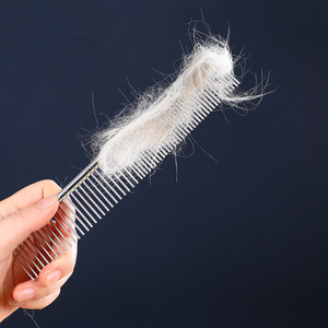 Peine para mascotas cromado de 19 cm de largo para el cuidado del perro, desenredar y eliminar el pelo - Product Image 4