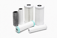 Cartouche filtrante plissée de haute qualité en charbon de coco NSF42 avec bloc de charbon composite pour la réduction en une seule étape du chlore et de la turbidité