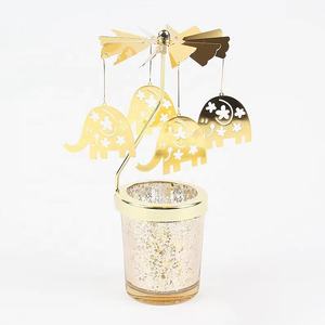 Bougie carrousel chevaux, couleur personnalisée, argent or cire de soja, bougie parfumée - Product Image 6