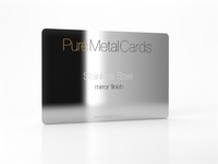 Carte de crédit en métal personnalisée haut de gamme puce NFC carte de visite en métal programmable NTAG 216 13.56MHz