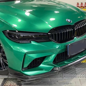WRAPMASTER 1,52*17m PET metálico Isla <span class=keywords><strong>de</strong></span> Man verde brillante completo coche vinilo envoltura costo vehículo cuerpo PVC pegatina - Product Image 2