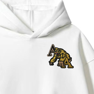 Ferro su bulldog e gorilla con toppe ricamate da confraternita/confraternita, toppe a trasferimento termico su giacche, felpa con cappuccio e borse - Product Image 3