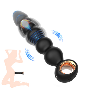 Leo Ring Telescopic Anal Plug <b>Vibrator</b> 9-Frequency <b>Vibration</b> APP Control 100% Waterproof Magnetic Charger Mini G-Spot - Product Image 1