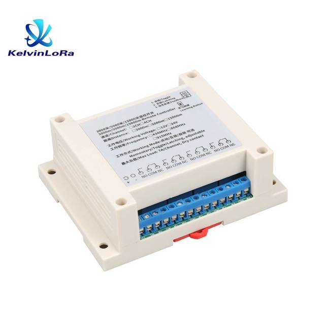 OEM Support 433MHZ 5km LoRa Long Range Remote Controller Switch 4CH Channel RF Receiver & Transmitter for Water Pump System