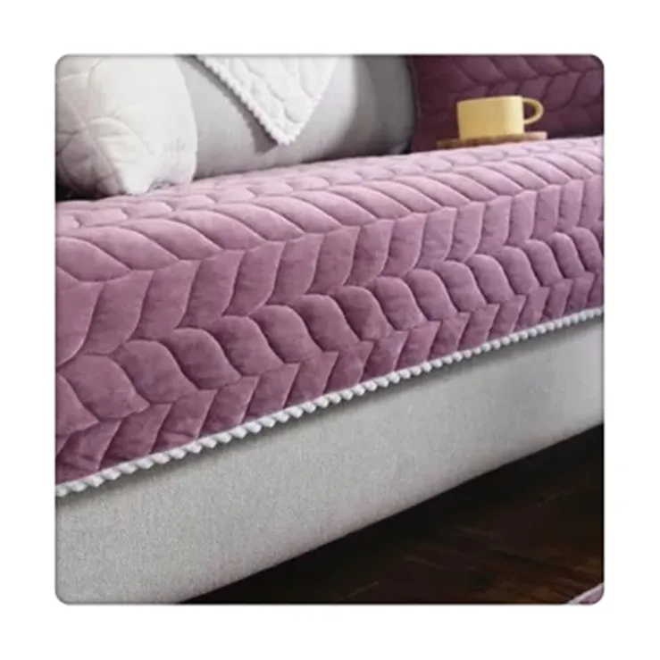 Hochwertige benutzer definierte elastische lila Farbe Möbel indische Schutzs ofa bezug