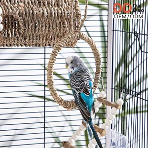 Ensemble de jouets pour perroquets : bâtonnets à mâcher en bois naturel et balançoire en bois de poivre, jouets anti-ennui pour cage à oiseaux, jouets en bois pour oiseaux - Product Image 1