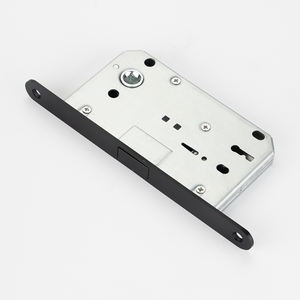 Ensemble de corps de serrure à mortaise en nickel satiné avec gâche magnétique, kit de quincaillerie complet pour la sécurité des portes intérieures - Product Image 5