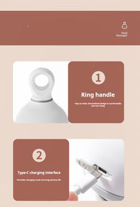 Masajeador de cuero cabelludo de silicona suave, dispositivo de cuidado de la salud de cabeza Personal, cabezal de cepillo, masajeador electrónico - Product Image 6