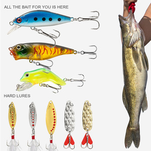 Leurres artificiels durs pour la pêche au requin |   Coffret Cadeau Pâques & Noël : Ensemble de leurres avec leurres Minnow et emballage boîte surprise - Product Image 2