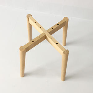 Заводская поставка, ножки мебели, мебель для ресторана, цельная деревянная основа для стола из бука, простая установка, основание для обеденного журнального столика - Product Image 1