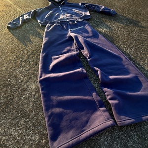 OEM Custom Pullover Hoodie Tracksuit for Men High Quality Embroidery Design Jogging Suit Two Piece Baggy Tracksuit Hoodies Set - Product Image 4