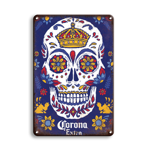 Engraçado Metal Tin Signs Bar Aberto Cheers Vintage Home Bar Wall Decor para Homens Coffee Man Cave Pequena Publicidade com impressão UV - Product Image 4
