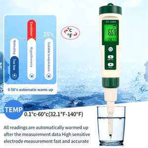 YY-1030 อาหาร <span class=keywords><strong>PH</strong></span> Meter เครื่องวัดอุณหภูมิอิเล็กโทรด <span class=keywords><strong>PH</strong></span> เครื่องมือวัดสําหรับพิพิธภัณฑ์สัตว์น้ําคุณภาพเครื่องทดสอบอาหารเนื้อชีสนมดิน - Product Image 6