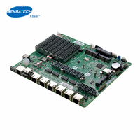 Recién llegado, placa de enrutador de firewall J1900, 6 puertos Lan, enrutador de firewall, placa base Industrial Nano Itx