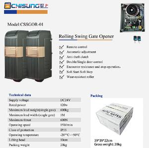 <span class=keywords><strong>Nice</strong></span> Roller Swing Gate Openers Heavy Duty 600kg * 2 Roue en alliage d'aluminium durable Opérateur <span class=keywords><strong>de</strong></span> porte automatique pour villa moderne - Product Image 4