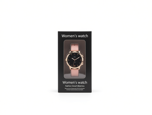 Reloj Inteligente de Moda para Mujer, Pantalla LCD de 1.3 Pulgadas, Bluetooth, Monitor de Ritmo Cardíaco, Correa de Cuero, Caja Redonda de 38mm - Product Image 1