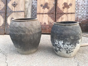 Antique Wholesale Pottery Old Decoration <strong>Flower</strong> Plant <strong>Pots</strong> Home Decorative <strong>Flower</strong> Natural Grey <strong>Large</strong> <strong>Pot</strong> - Product Image 4