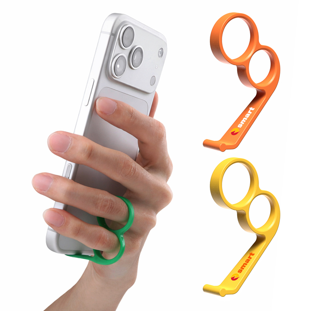 Ergonomic Flexible Finger Stand Phone Holder Suction Cup Mount Pinky/Ring Finger Grip Strap Stress-Relieving Comfortable Grip