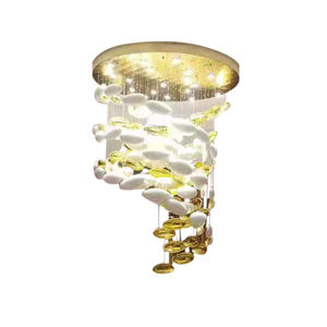 Lustre en forme de coquille lumineuse, lumières décoratives pour centre commercial, <span class=keywords><strong>plafonnier</strong></span> en forme de galet, motif œufs de <span class=keywords><strong>dinosaure</strong></span>, lampe suspendue - Product Image 1
