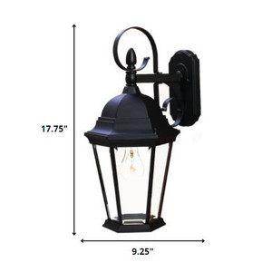 Luce da parete per esterni HMS XL altalena nera opaca - Product Image 6