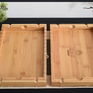 Bamboo <b>BBQ</b> <b>Tray</b> 30x20x3cm Rectangular Serving <b>Tray</b> For Barbecue Meat Rack - Product Image 3