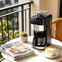 Cafetera de Goteo Compacta Anbolife con Pantalla Táctil y Molinillo, Programable 24 Horas, Control por Microcomputadora, Fabricación OEM