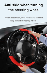 Bọc vô lăng da lộn thông dụng, bảo vệ vô lăng thể thao, bọc vô lăng xe mềm chống trượt - Product Image 5