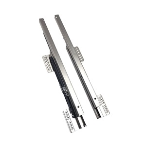 Stainless Steel <b>Drawer</b> <b>Slides</b> 18 Inch Three Section Soft Closing Damping Rail For Furniture <b>Drawers</b> 51 100 Kg Load Capacity - Product Image 3