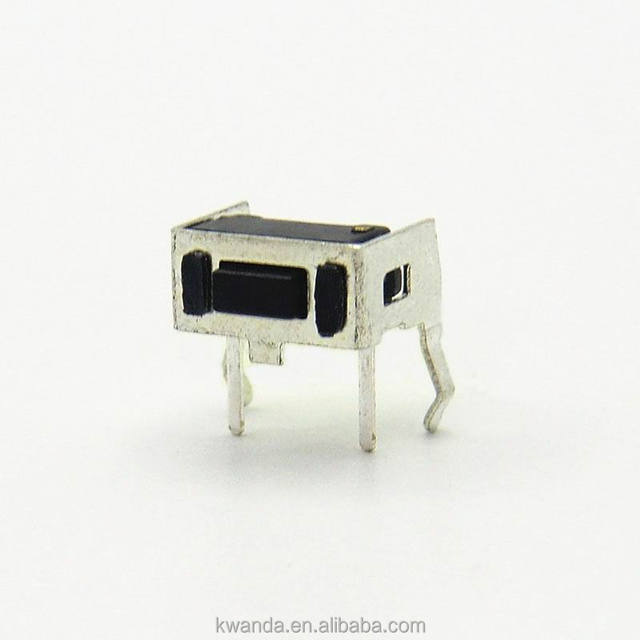 7.4*4.3mm Right Angle Micro Dip Tactile Switch 160gf 180gf Temperature Resistance Height Side Push 1NO Switch Combination