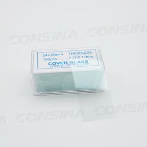 Paquet de boîte de lames de <span class=keywords><strong>microscope</strong></span> en verre couvercle transparent en verre 22*<span class=keywords><strong>22mm</strong></span> 24*24mm - Product Image 1