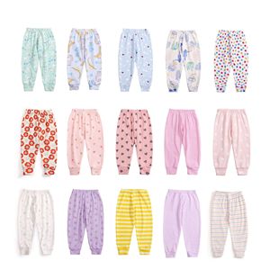 Pantalones casuales de algodón con estampado de dibujos animados originales directos de fábrica, Calzoncillos largos rectos, mallas cálidas para niños y niñas, Exportación al por mayor - Product Image 3