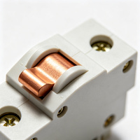 Disjoncteur miniature 1P 10A Courbe B 230V 6kA Monophasé sur rail DIN pour circuit d'éclairage