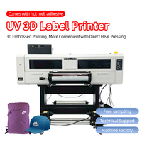 Machine DTF UV automatique 60 cm I3200, imprimante évolutible pour étiquettes 3D, autocollants en dôme, impression industrielle, nouvelle arrivée