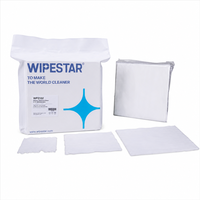 WIPESTAR Offre Spéciale Lingettes pour Salles Blanches Industrielles Semi-conductrices Jetables 4x4 po 600 pièces Chiffon de Nettoyage Anti-poussière en Polyester