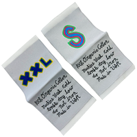 Fabricants de machines d'impression de logos sur étiquettes textiles personnalisées, étiquettes tissées en satin pour vêtements
