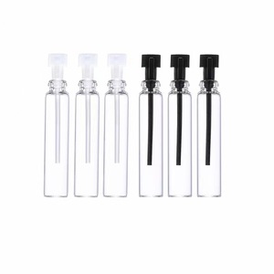 1ml Transparent Drop Stick <b>Glass</b> Vial Perfume Tester Bottle Trial Perfume Bottle with white Stopper - Product Image 6